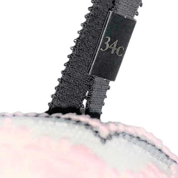 Victoria's Secret Bra Bridal Demi Longline Dream Angels White Tulle Pink 34C NWT - Picture 12 of 13